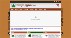 Desktop Screenshot of natron-hayat.ba